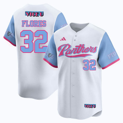 Men's FIU Baseball 2025 'Vice U' Jersey - All Stitched