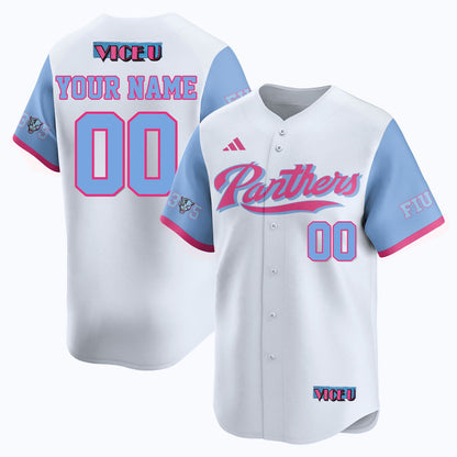 Custom Gender/Name FIU Baseball 2025 'Vice U' Jersey - All Stitched
