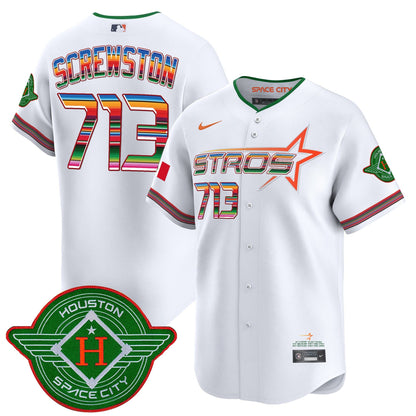 Men's Astros 2025 City Connect Mexico Vapor Premier Limited Jersey - All Stitched