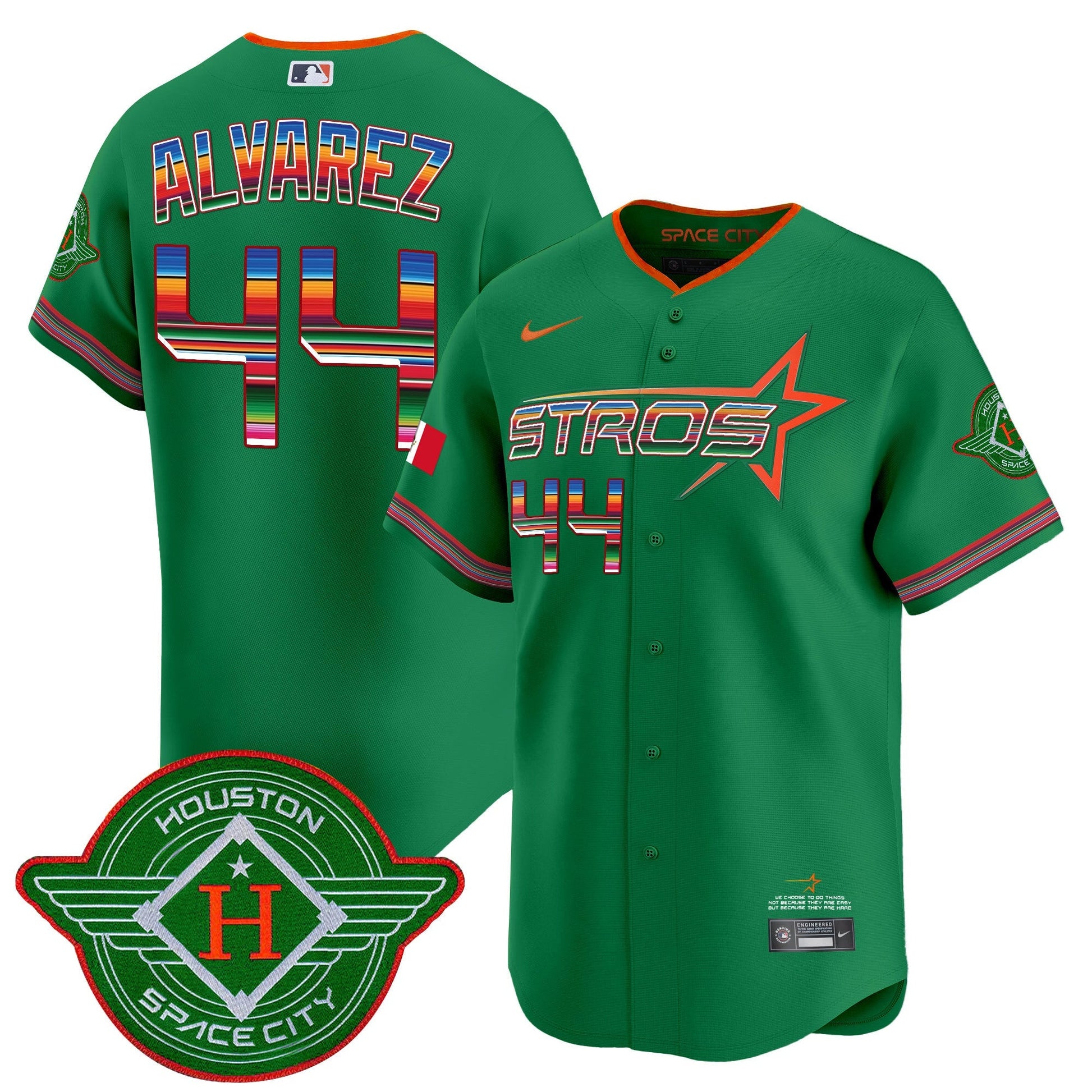 Men's Astros 2025 City Connect Mexico Vapor Premier Limited Jersey - All Stitched