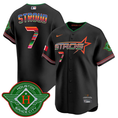 Men's Astros 2025 City Connect Mexico Vapor Premier Limited Jersey - All Stitched