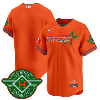 Men's Astros 2025 City Connect Mexico Vapor Premier Limited Jersey - All Stitched