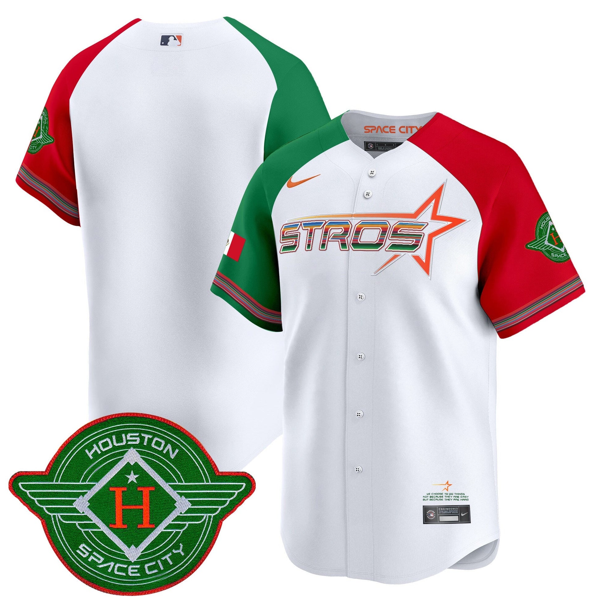 Men's Astros 2025 City Connect Mexico Vapor Premier Limited Jersey - All Stitched