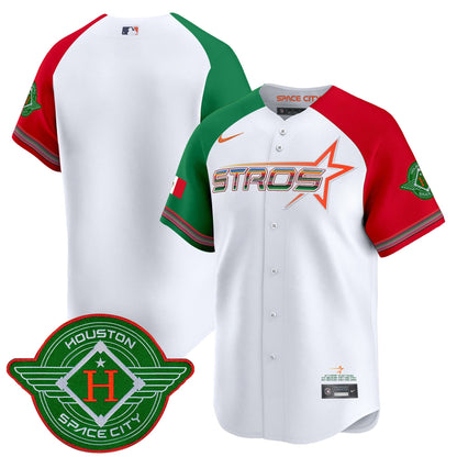 Men's Astros 2025 City Connect Mexico Vapor Premier Limited Jersey - All Stitched