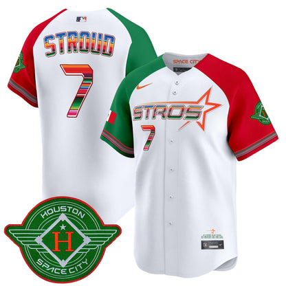 Men's Astros 2025 City Connect Mexico Vapor Premier Limited Jersey - All Stitched