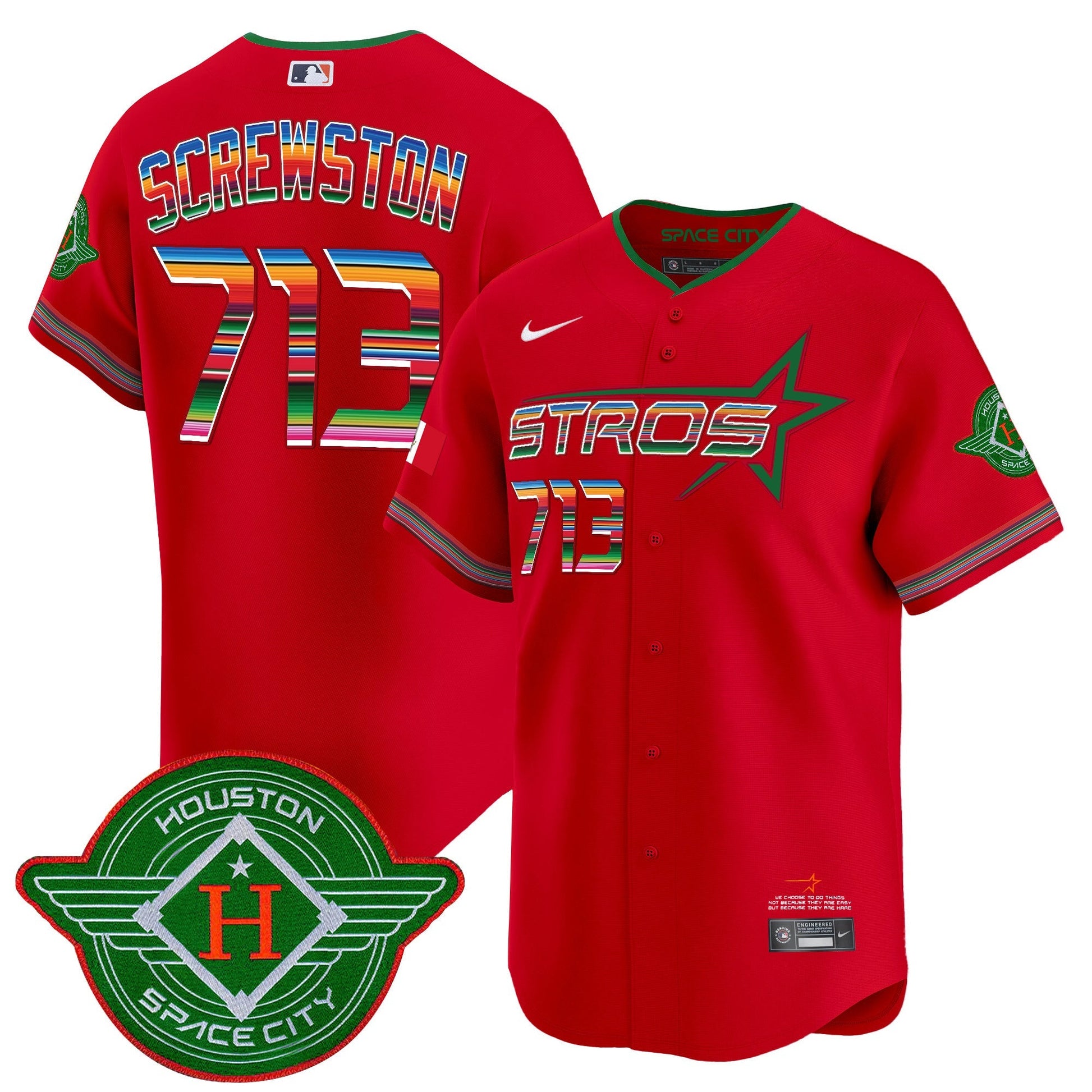 Men's Astros 2025 City Connect Mexico Vapor Premier Limited Jersey - All Stitched