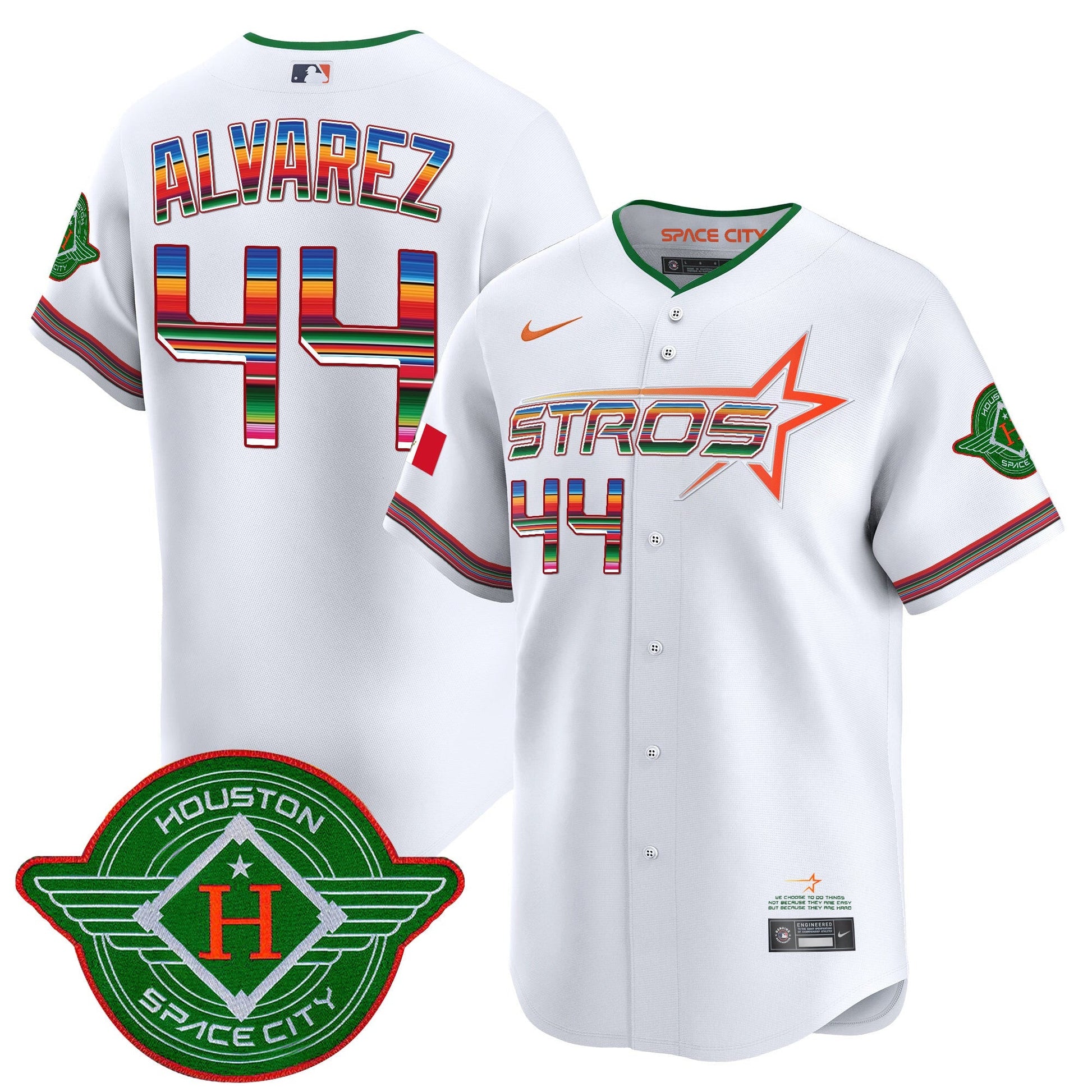 Men's Astros 2025 City Connect Mexico Vapor Premier Limited Jersey - All Stitched