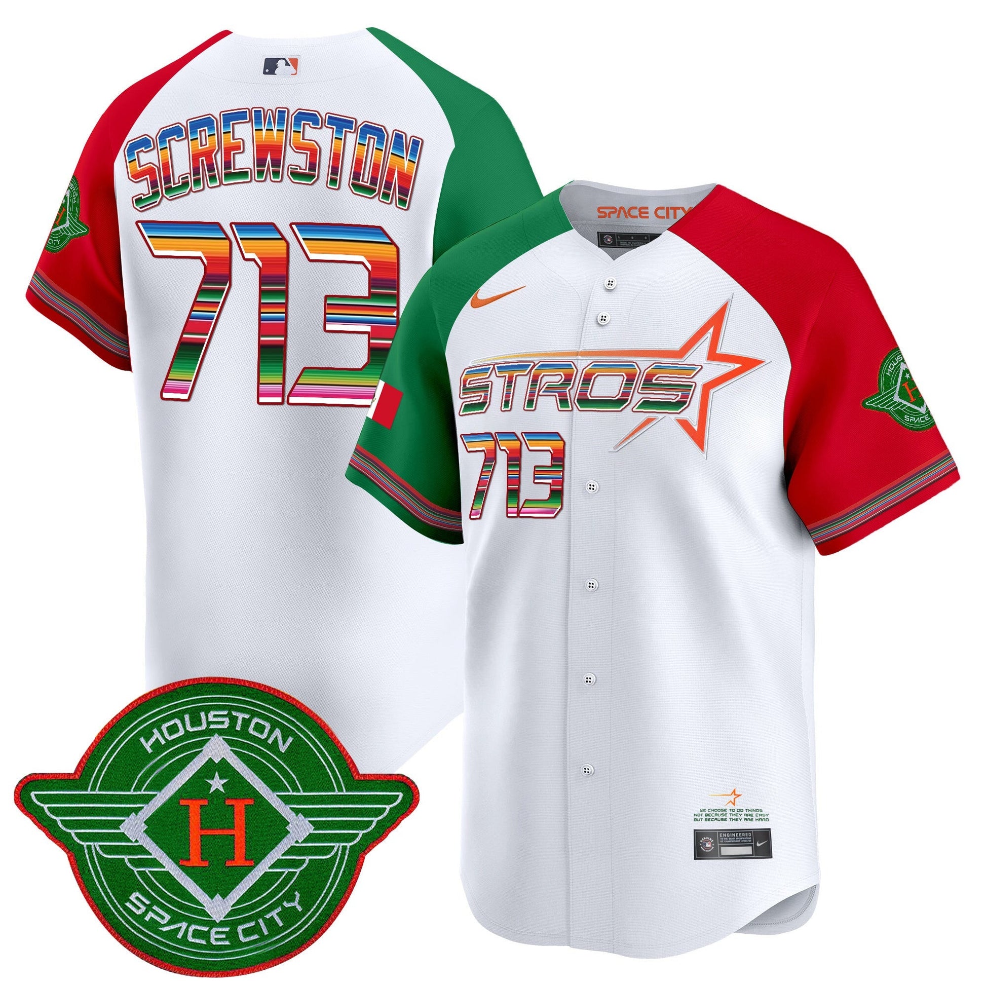 Men's Astros 2025 City Connect Mexico Vapor Premier Limited Jersey - All Stitched