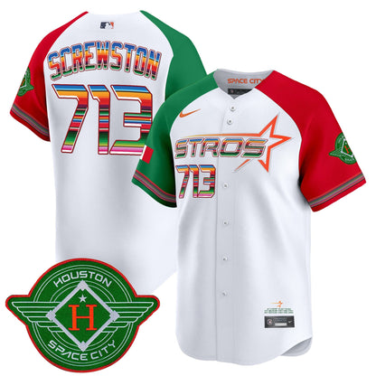 Men's Astros 2025 City Connect Mexico Vapor Premier Limited Jersey - All Stitched