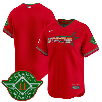 Men's Astros 2025 City Connect Mexico Vapor Premier Limited Jersey - All Stitched