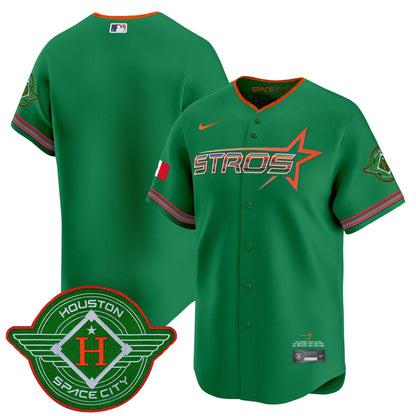 Men's Astros 2025 City Connect Mexico Vapor Premier Limited Jersey - All Stitched