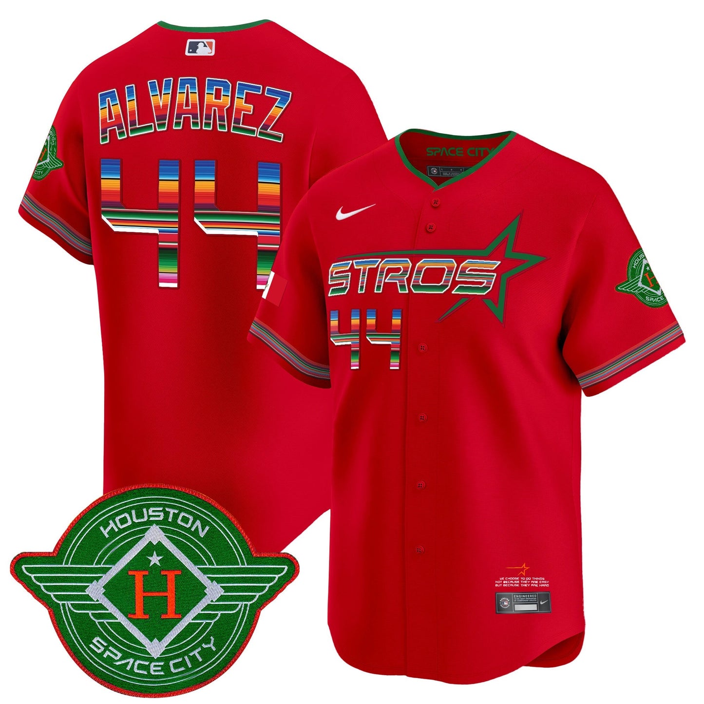 Men's Astros 2025 City Connect Mexico Vapor Premier Limited Jersey - All Stitched
