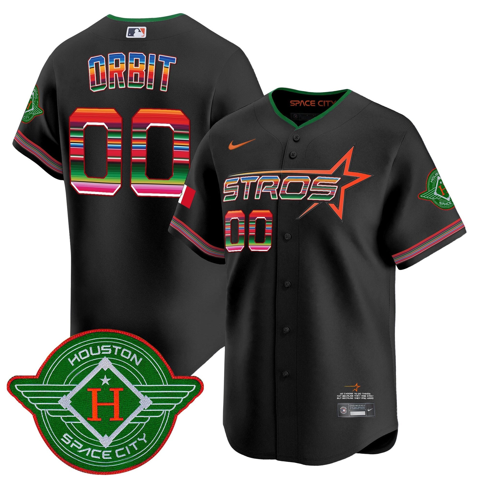 Men's Astros 2025 City Connect Mexico Vapor Premier Limited Jersey - All Stitched