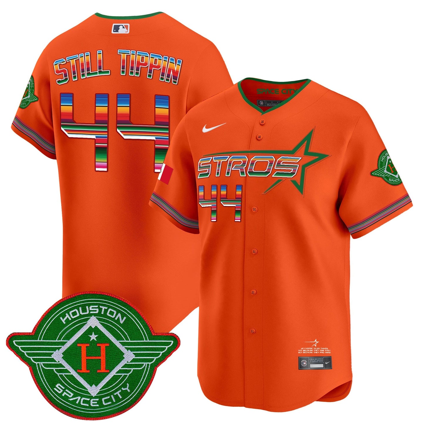Men's Astros 2025 City Connect Mexico Vapor Premier Limited Jersey - All Stitched