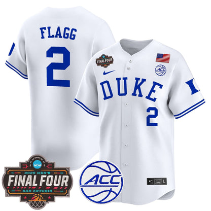 Men's Duke Blue Devils 2025 Final Four Patch Vapor Baseball Jersey - All Stitched