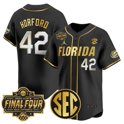 Men's Florida Gators 2025 Final Four Patch Vapor Baseball Jersey - All Stitched