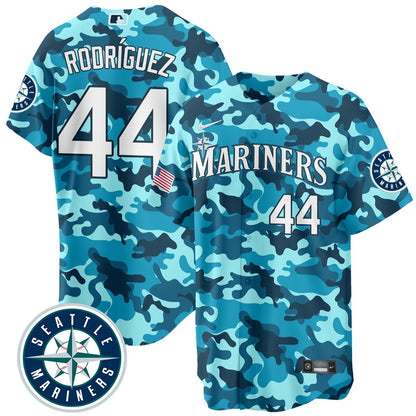 Men's Seattle Mariners Salute to Armed Forces Night - Camo Jersey