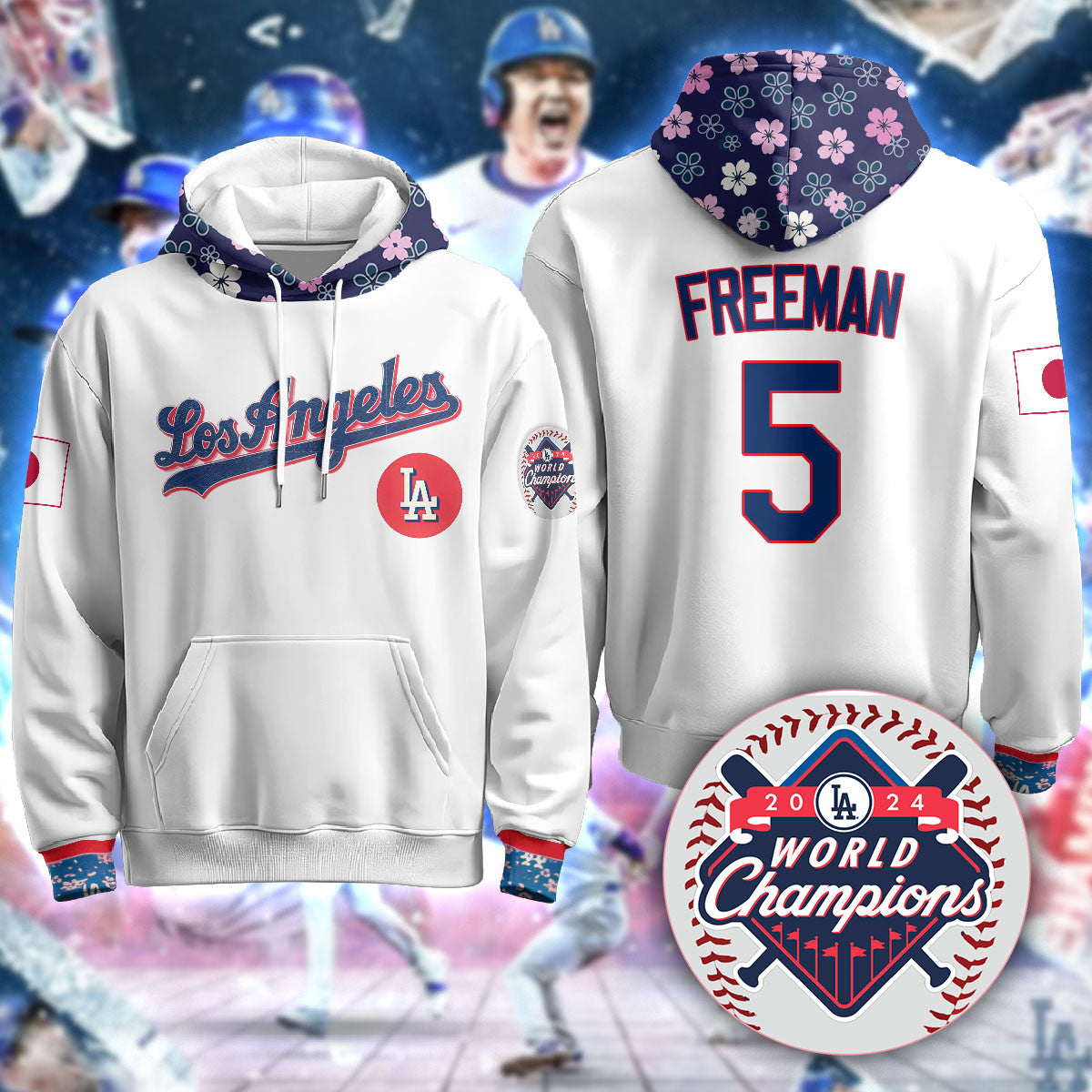 Los Angeles Dodgers Japanese Heritage Night Hoodie - All Stitched