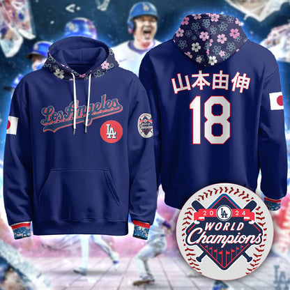 Los Angeles Dodgers Japanese Heritage Night Hoodie - All Stitched