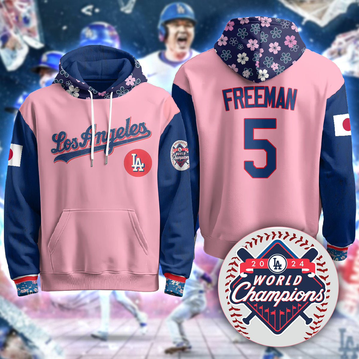 Los Angeles Dodgers Japanese Heritage Night Hoodie - All Stitched