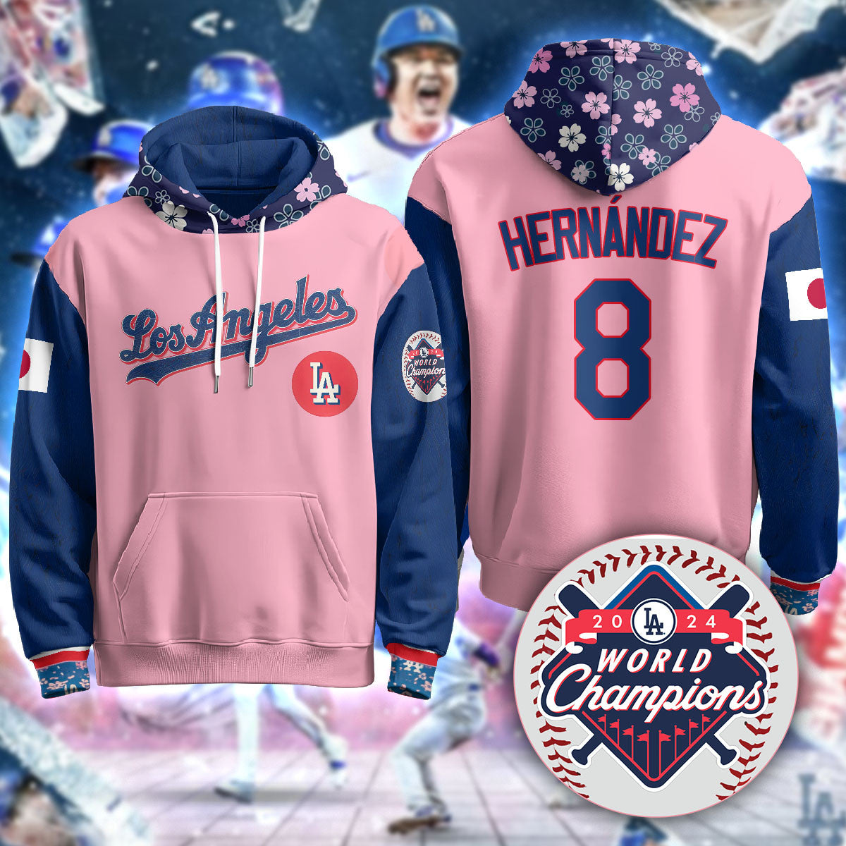Los Angeles Dodgers Japanese Heritage Night Hoodie - All Stitched
