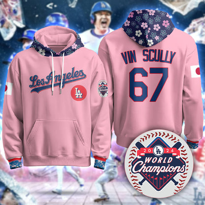Los Angeles Dodgers Japanese Heritage Night Hoodie - All Stitched