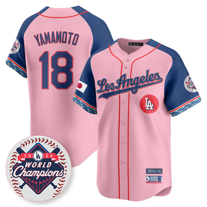 Men's Los Angeles Dodgers Japanese Heritage Night Jersey - All Stitched