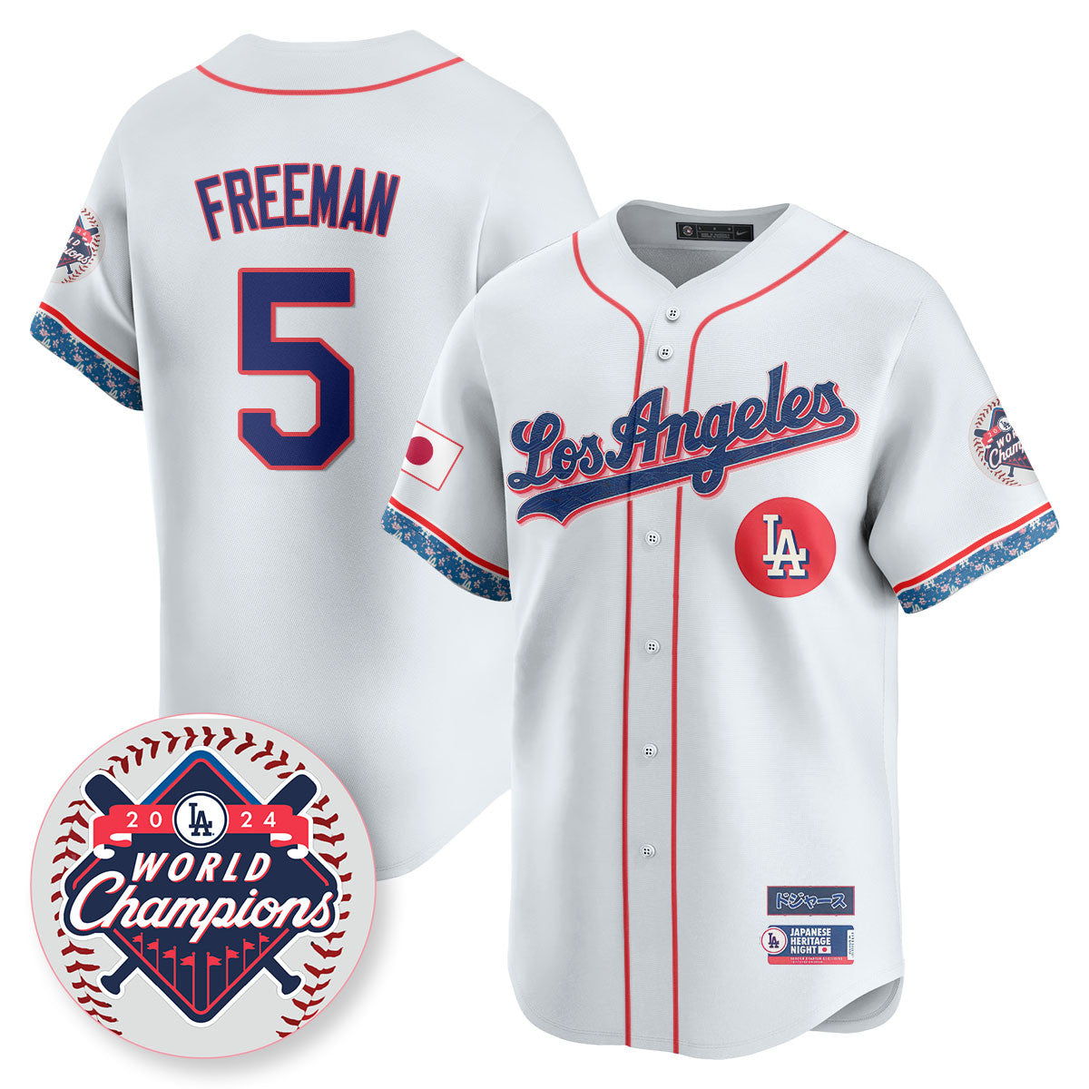 Men's Los Angeles Dodgers Japanese Heritage Night Jersey - All Stitched