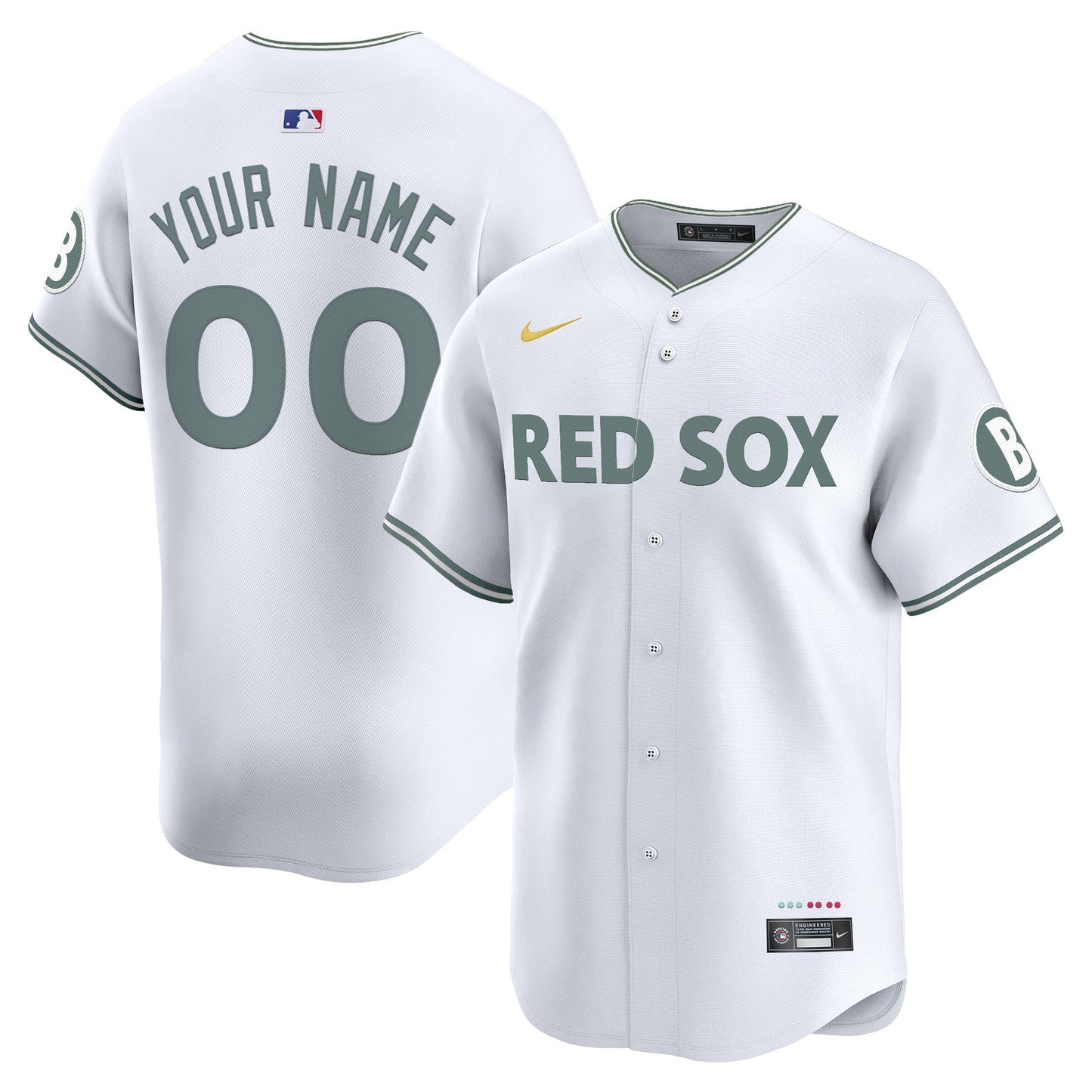 Boston Red Sox 2025 City Connect Vapor Premier Limited Custom Jersey - All Stitched