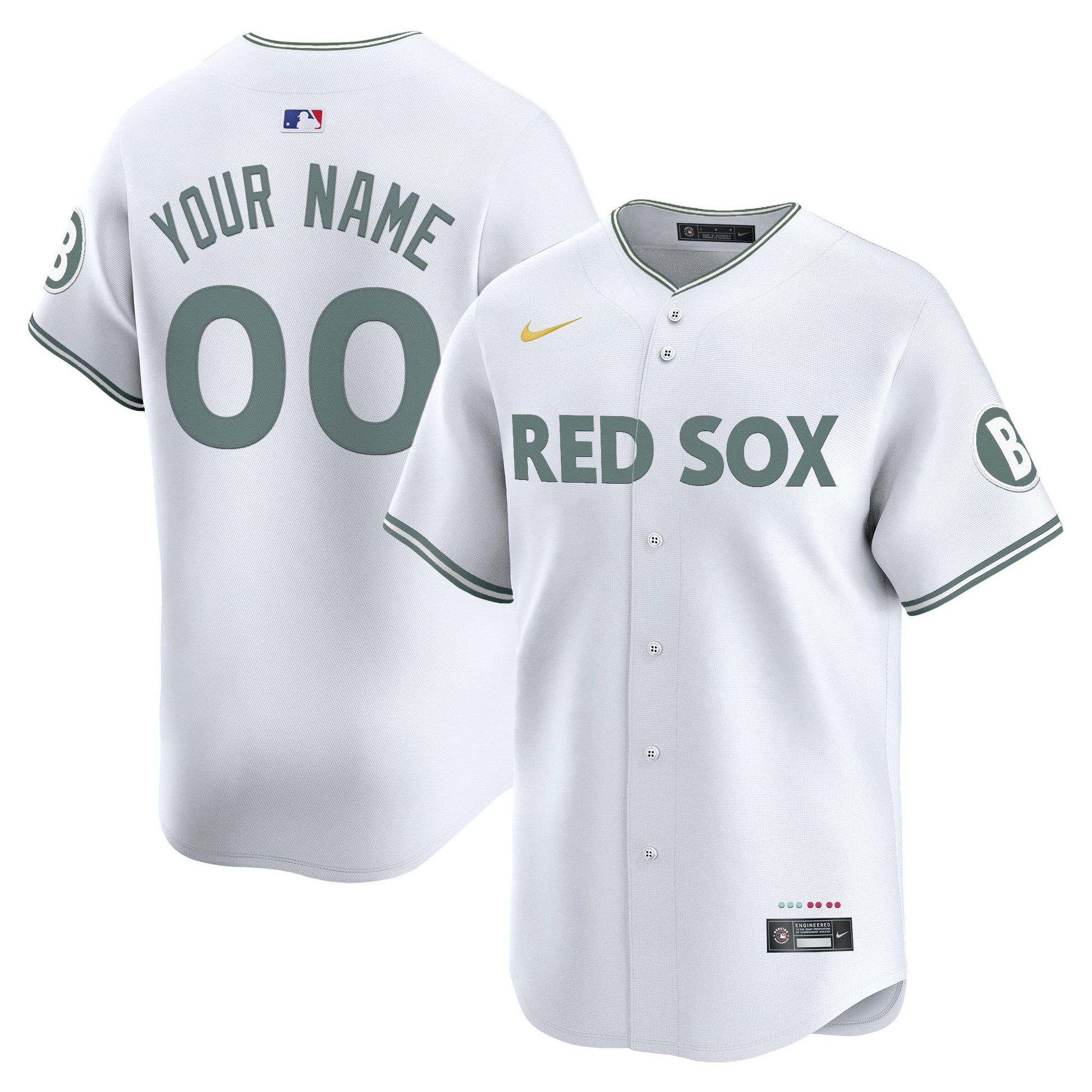 Boston Red Sox 2025 City Connect Vapor Premier Limited Custom Jersey - All Stitched