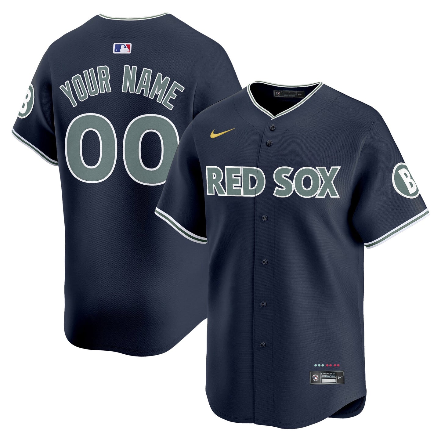 Boston Red Sox 2025 City Connect Vapor Premier Limited Custom Jersey - All Stitched