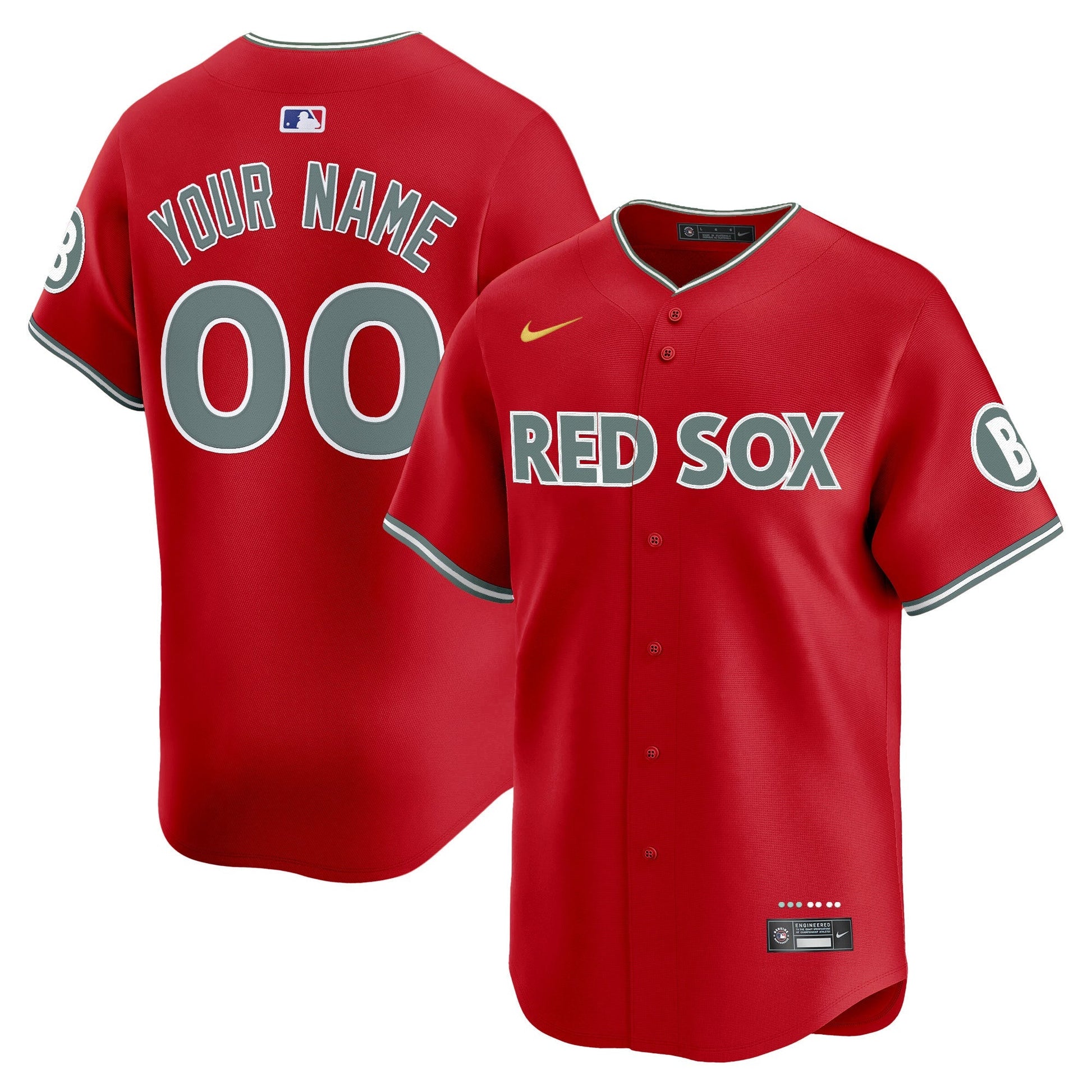 Boston Red Sox 2025 City Connect Vapor Premier Limited Custom Jersey - All Stitched