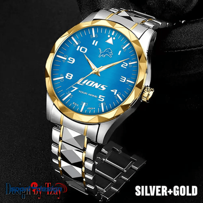 Detroit Lions Luxury Diamond Men Watch Trending 2025