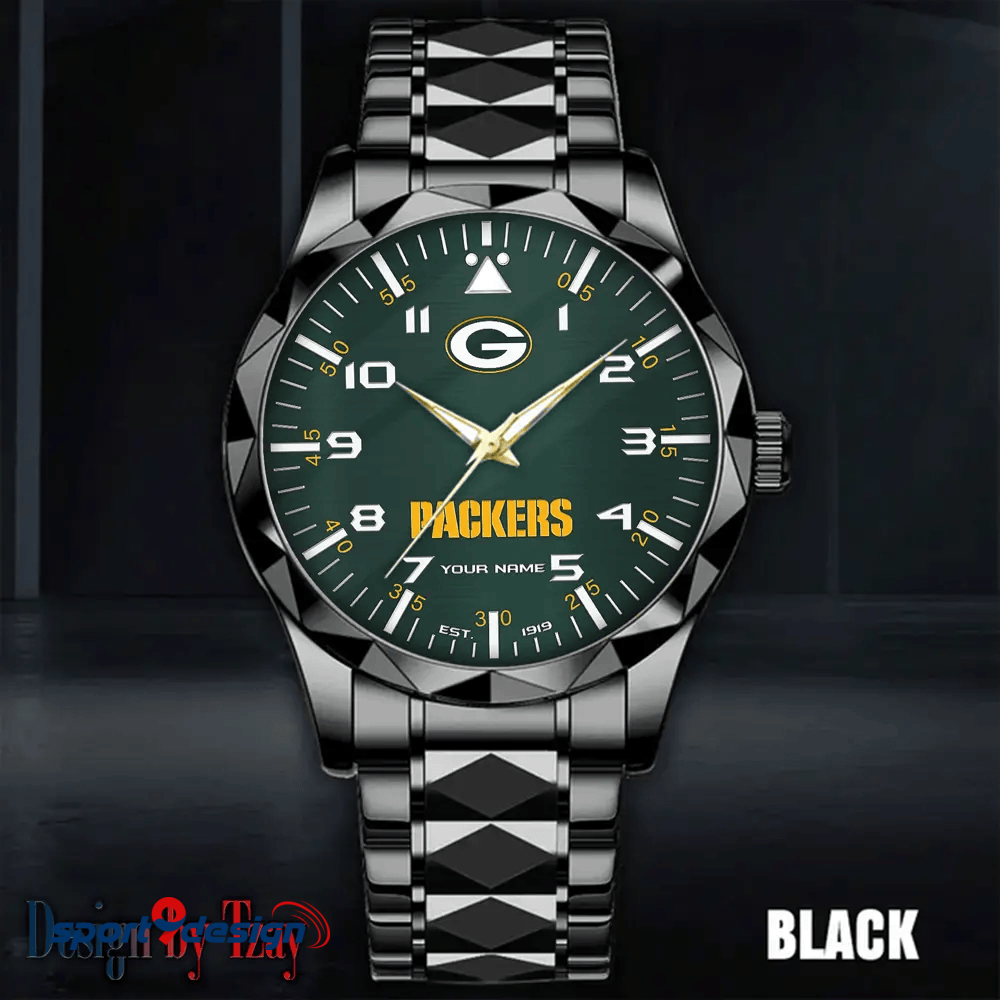 Green Bay Packers Luxury Diamond Men Watch Trending 2025