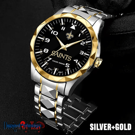 New Orleans Saints Luxury Diamond Men Watch Trending 2025