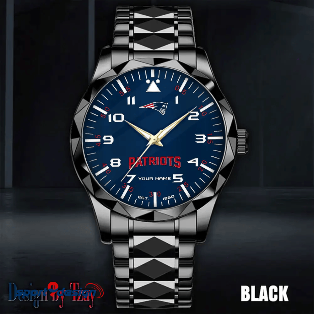 New England Patriots Luxury Diamond Men Watch Trending 2025