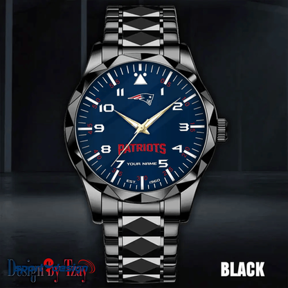 New England Patriots Luxury Diamond Men Watch Trending 2025