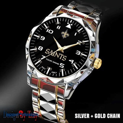 New Orleans Saints Luxury Diamond Men Watch Trending 2025