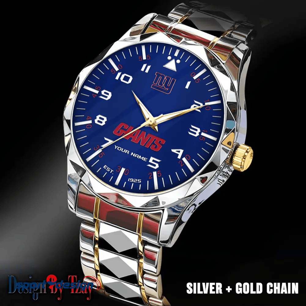 New York Giants Luxury Diamond Men Watch Trending 2025