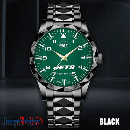 New York Jets Luxury Diamond Men Watch Trending 2025
