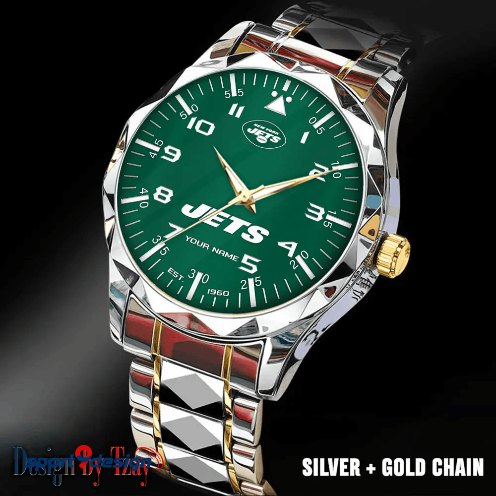 New York Jets Luxury Diamond Men Watch Trending 2025