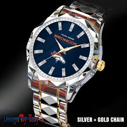 Denver Broncos Luxury Diamond Men Watch Trending 2025