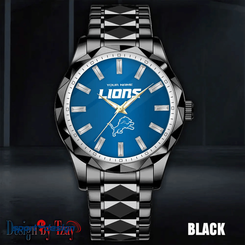 Detroit Lions Luxury Diamond Men Watch Trending 2025