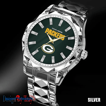 Green Bay Packers Luxury Diamond Men Watch Trending 2025
