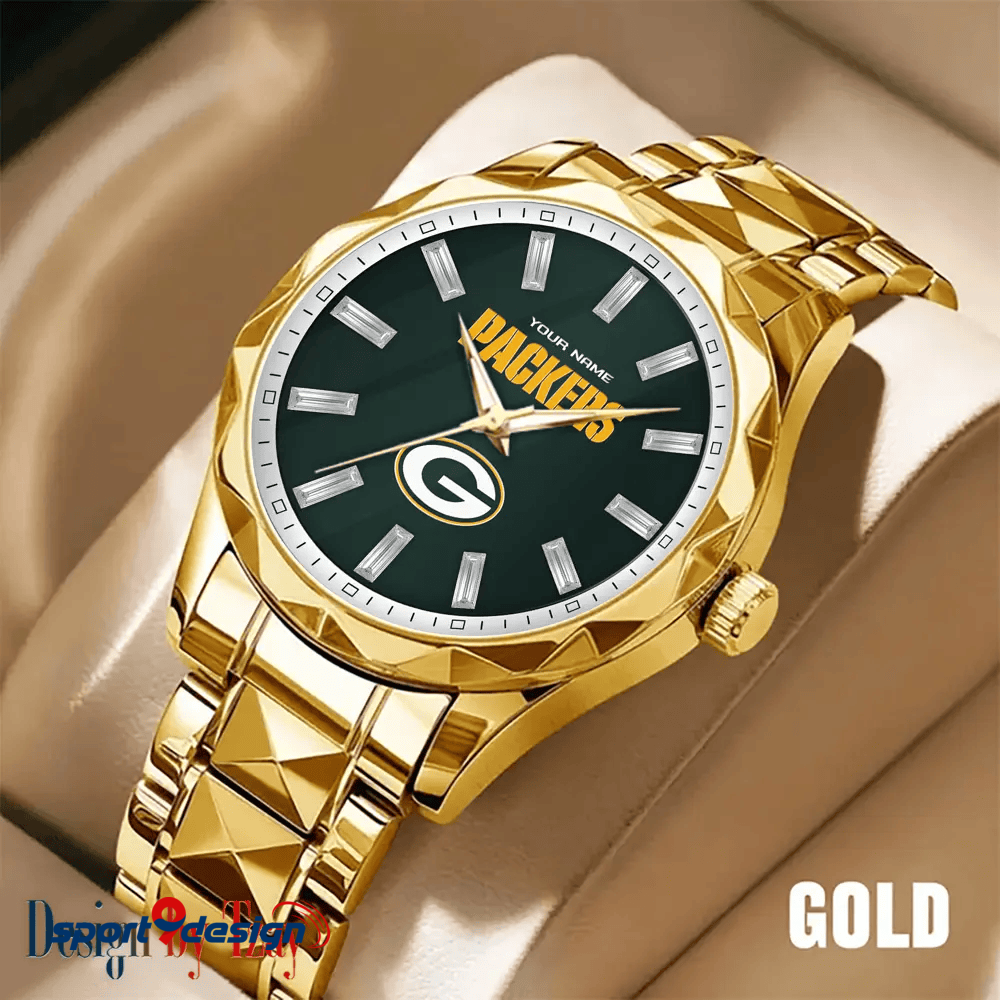 Green Bay Packers Luxury Diamond Men Watch Trending 2025