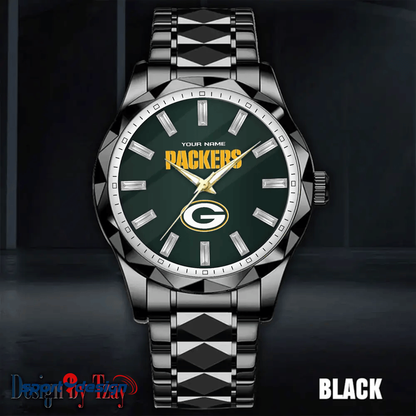 Green Bay Packers Luxury Diamond Men Watch Trending 2025