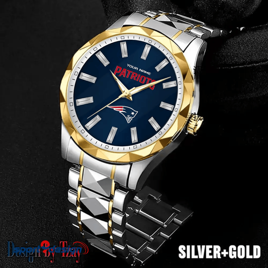 New England Patriots Luxury Diamond Men Watch Trending 2025