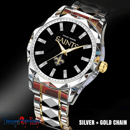 New Orleans Saints Luxury Diamond Men Watch Trending 2025