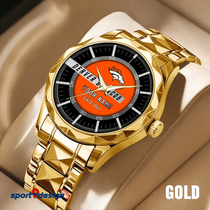 Denver Broncos Luxury Diamond Men Watch Trending 2025