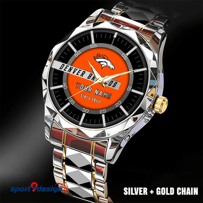 Denver Broncos Luxury Diamond Men Watch Trending 2025